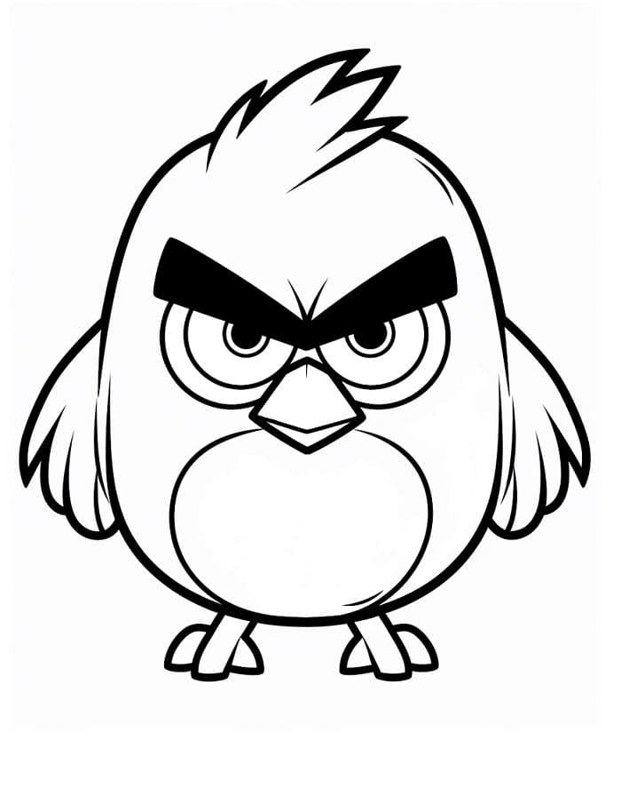 Videohra Angry Birds omalovánka