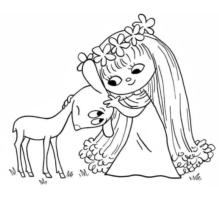 Víla Amálka k vytištění omalovánka