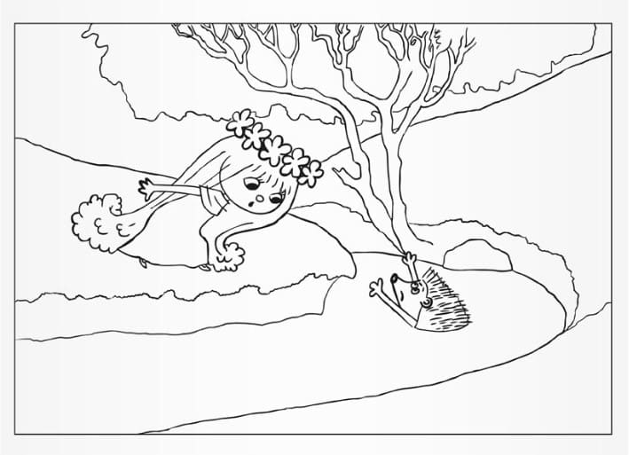 Víla Amálka obrázek zdarma omalovánka