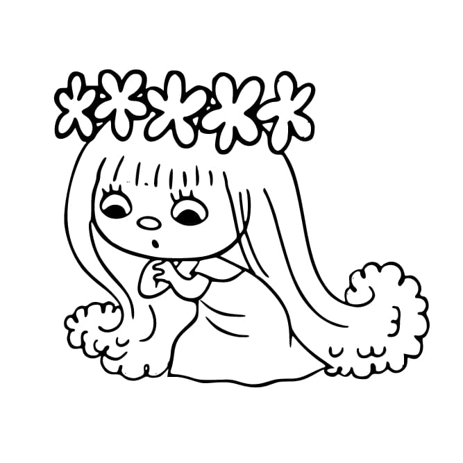 Víla Amálka pro děti 4 roky omalovánka