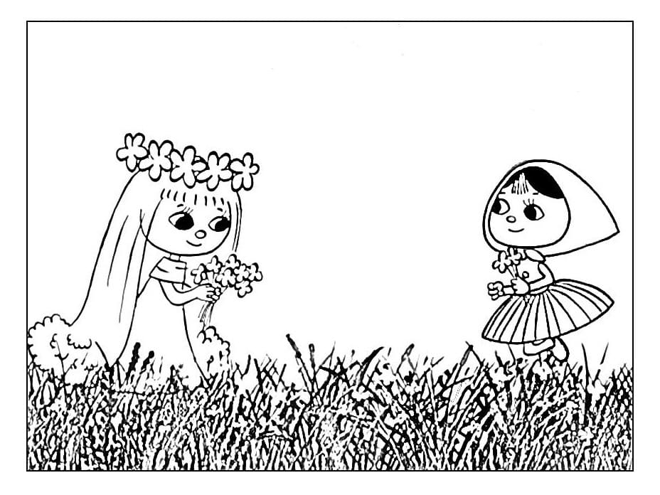 Víla Amálka pro děti 6 let omalovánka