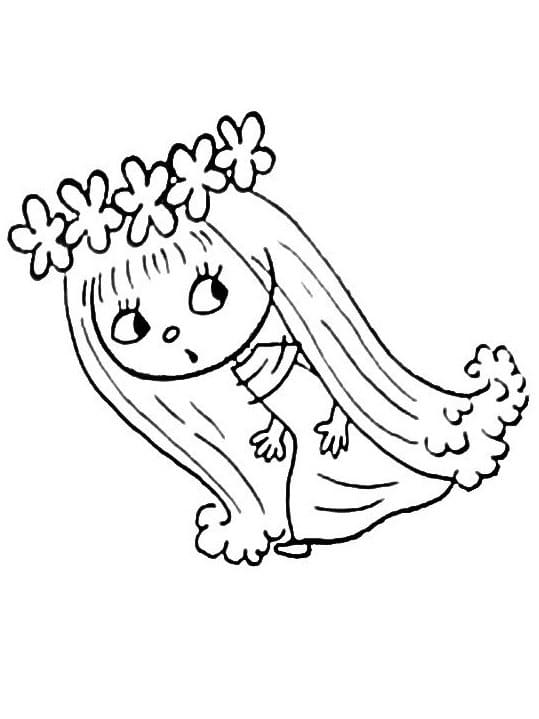 Víla Amálka pro malé děti omalovánka