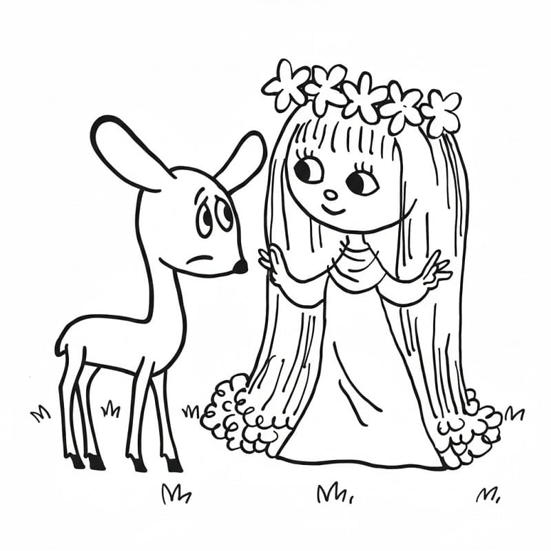 Víla Amálka tisknutelná omalovánka