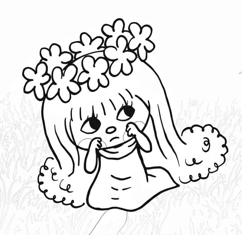 Víla Amálka zdarma omalovánka