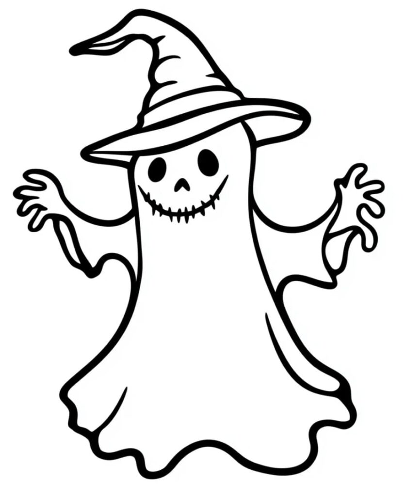 Omalovánka Vtipné Duch