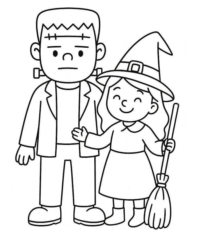 Základní Frankenstein omalovánka