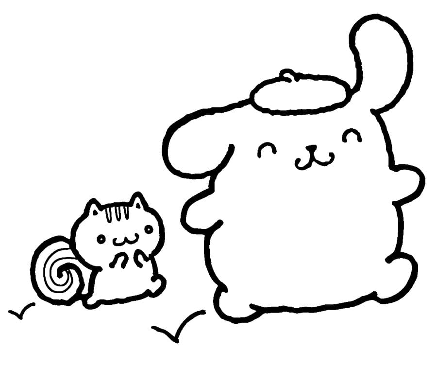 Základní Pompompurin omalovánka