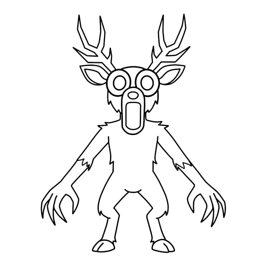 Zdarma 99 nocí v lese k tisku omalovánka