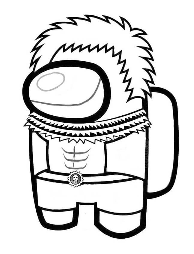 Zdarma Among Us k Tisku omalovánka