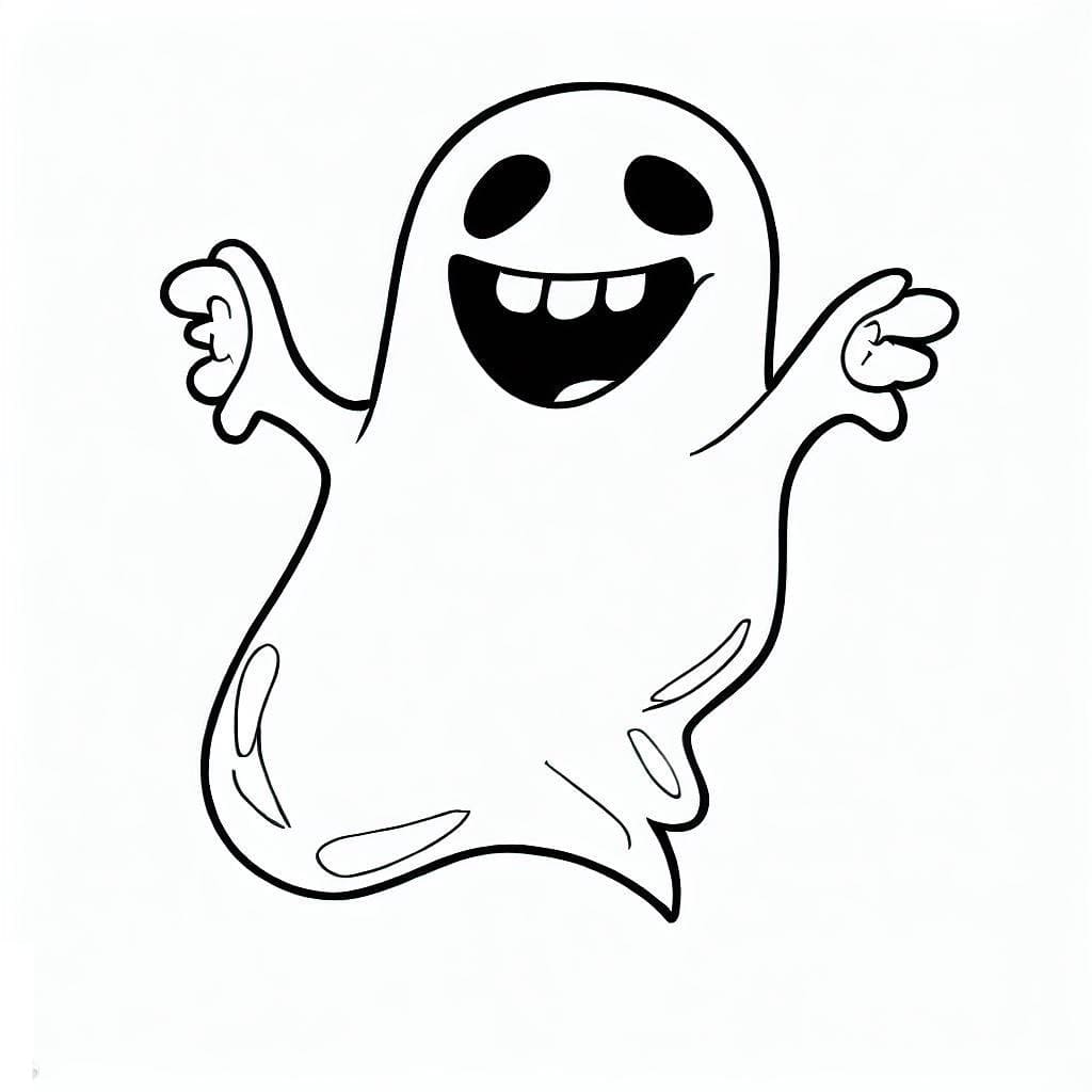 Zdarma Duch Tisknutelné omalovánka