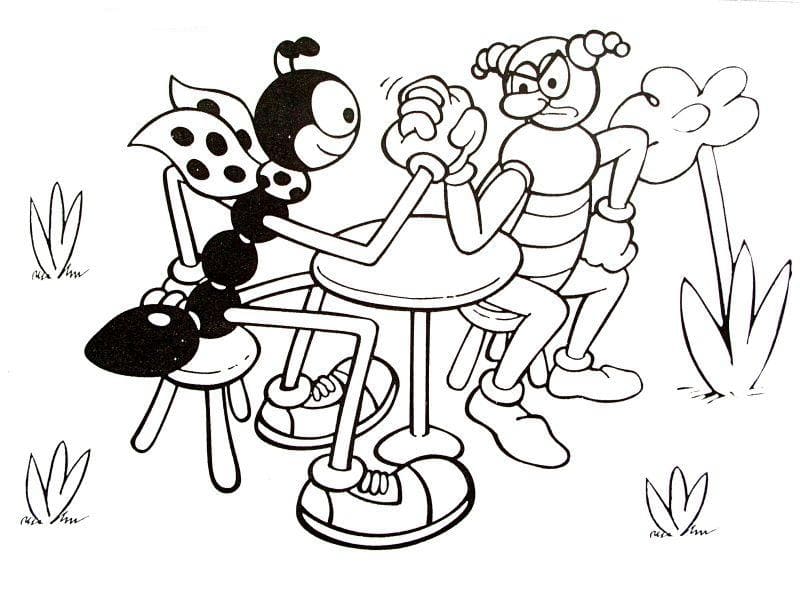 Zdarma Ferda Mravenec k tisku omalovánka