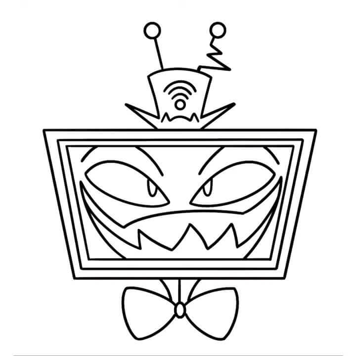 Zdarma Hazbin Hotel pro Děti omalovánka