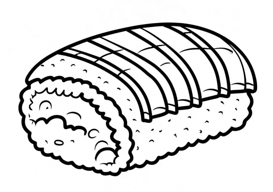 Zdarma Kresba Sushi omalovánka