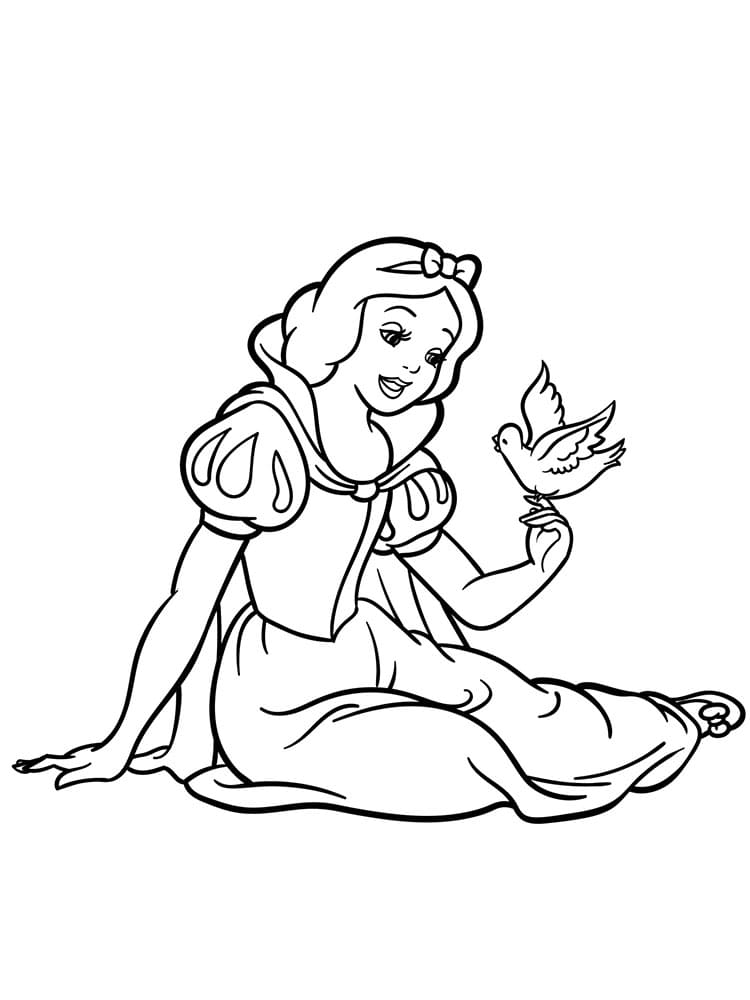 Zdarma Princezna k Tisku omalovánka