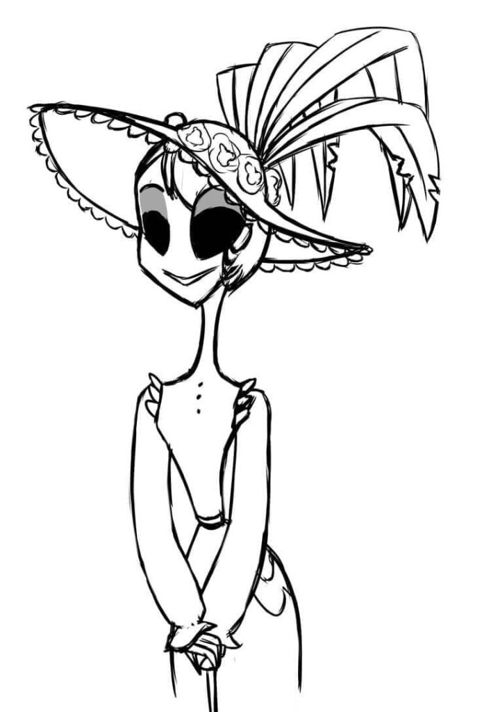 Omalovánka Zdarma Tisknutelný Hazbin Hotel