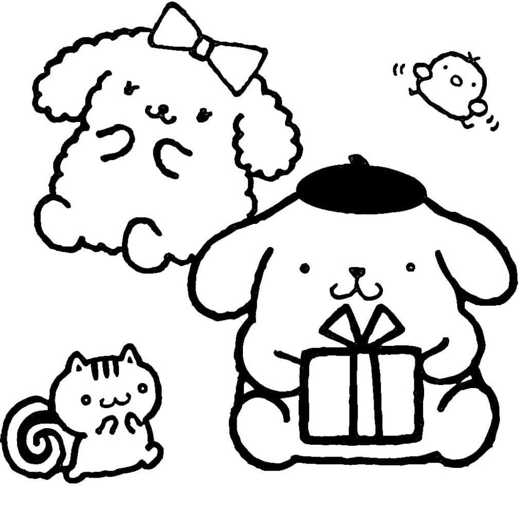 Omalovánka Zdarma Tisknutelný Pompompurin