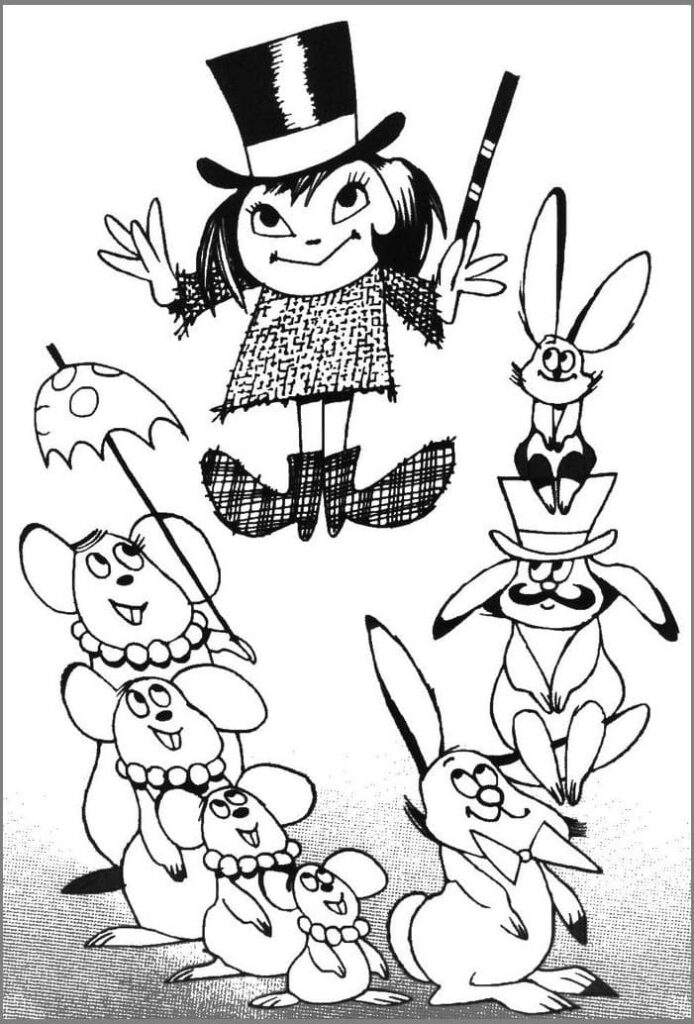 Omalovánka Zdarma Večerníček k tisku