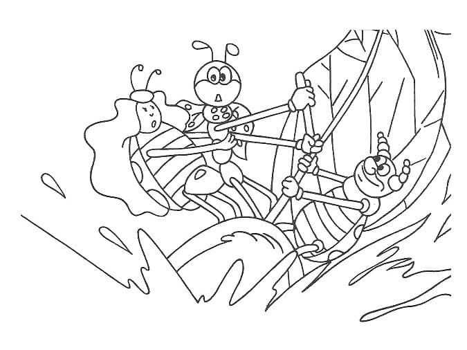 Zdarma obrázek Ferdy Mravence omalovánka