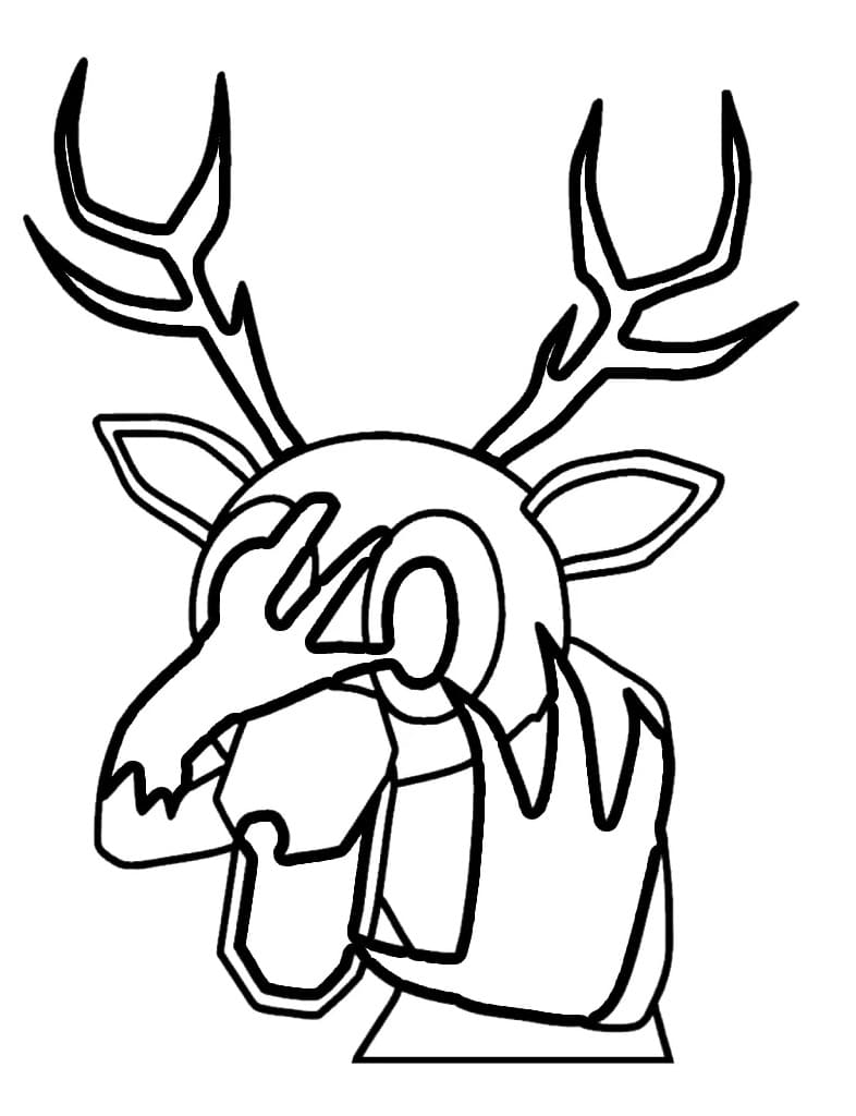 Zdarma tisknutelný 99 nocí v lese omalovánka