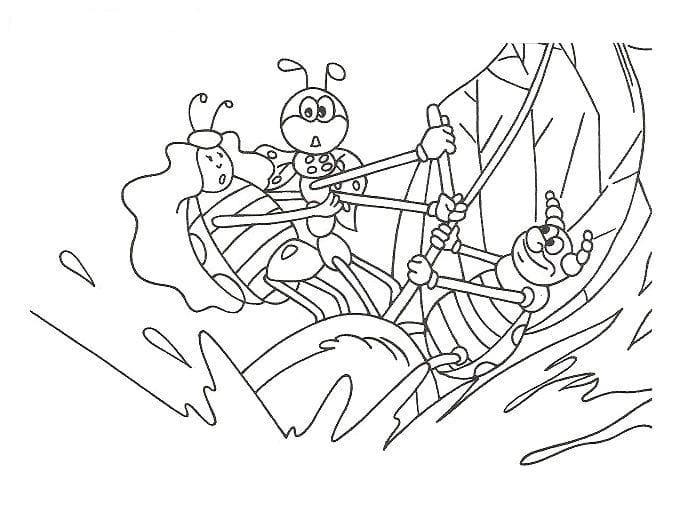 Zdarma tisknutelný Ferda Mravenec omalovánka