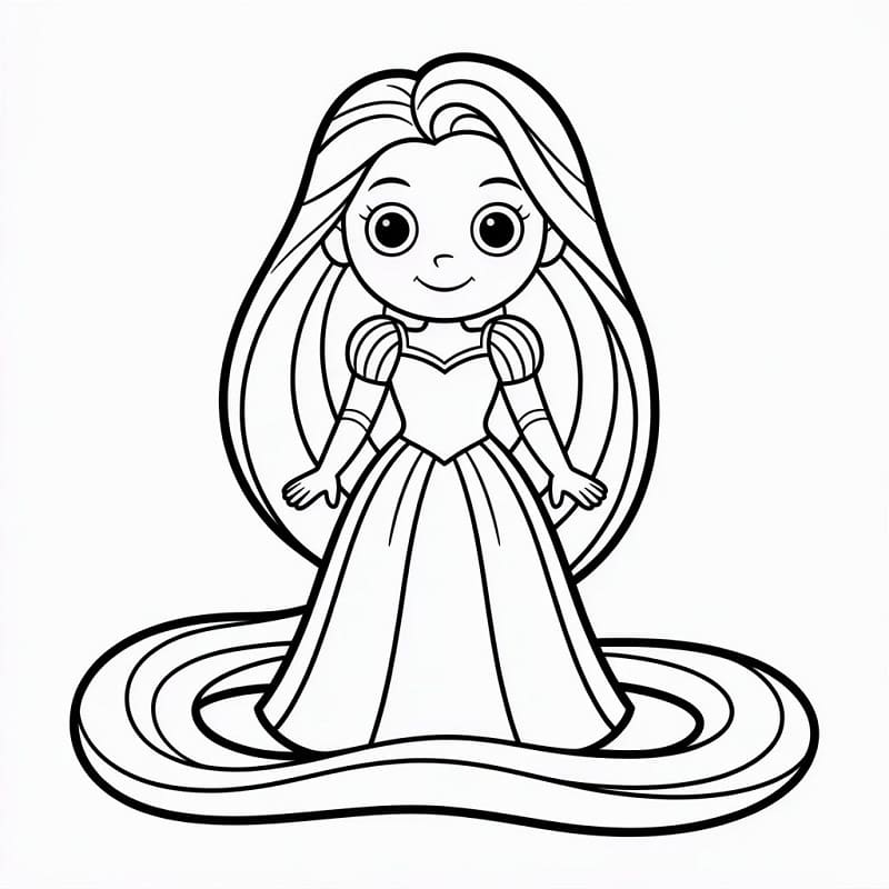 Animovaná Locika omalovánka