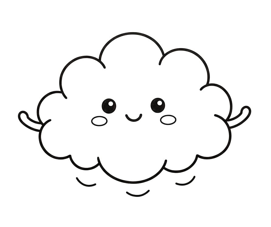 Animovaný Mrak omalovánka