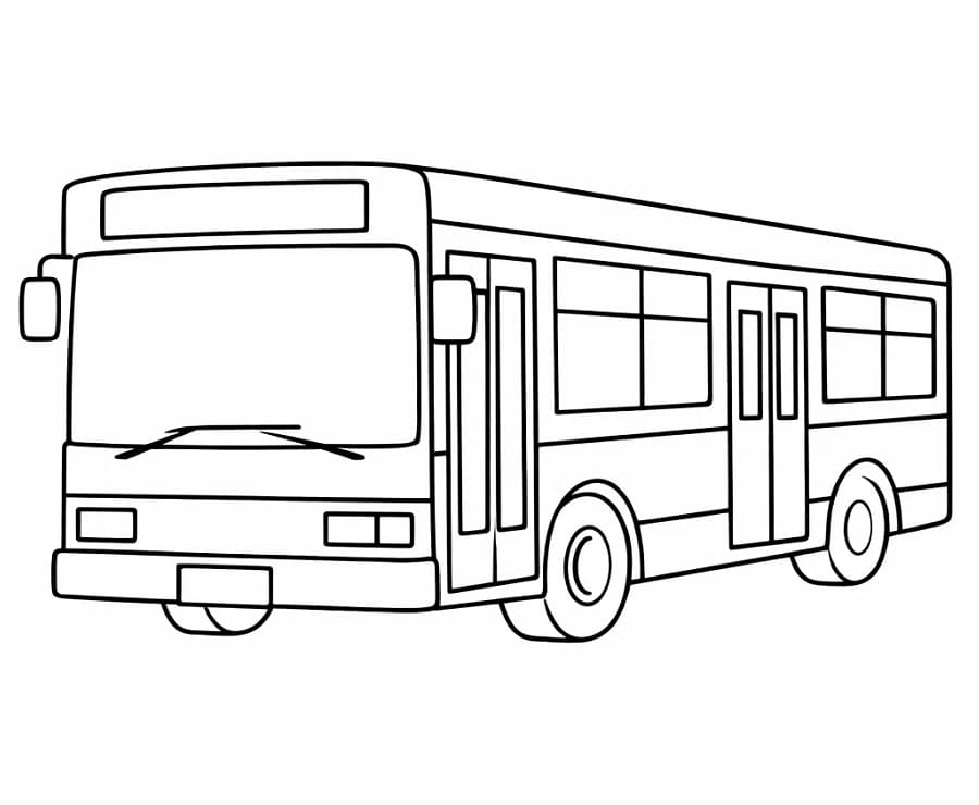 Autobus Perfektní omalovánka