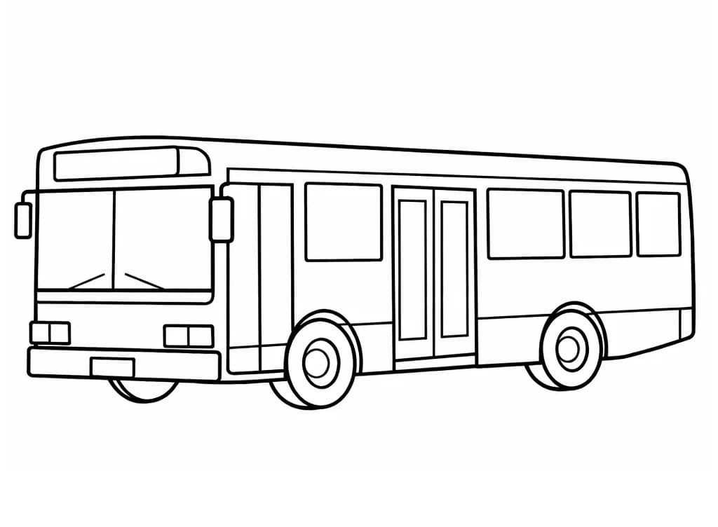 Autobus Základní omalovánka