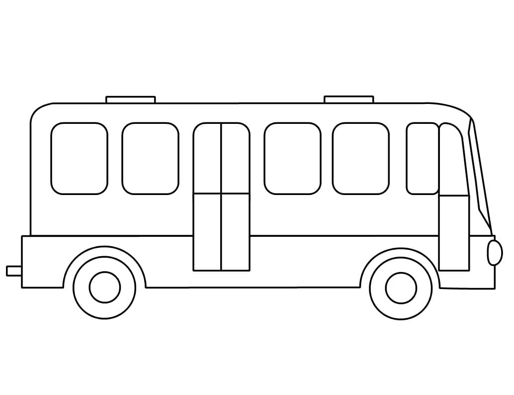 Autobus jako dárek omalovánka