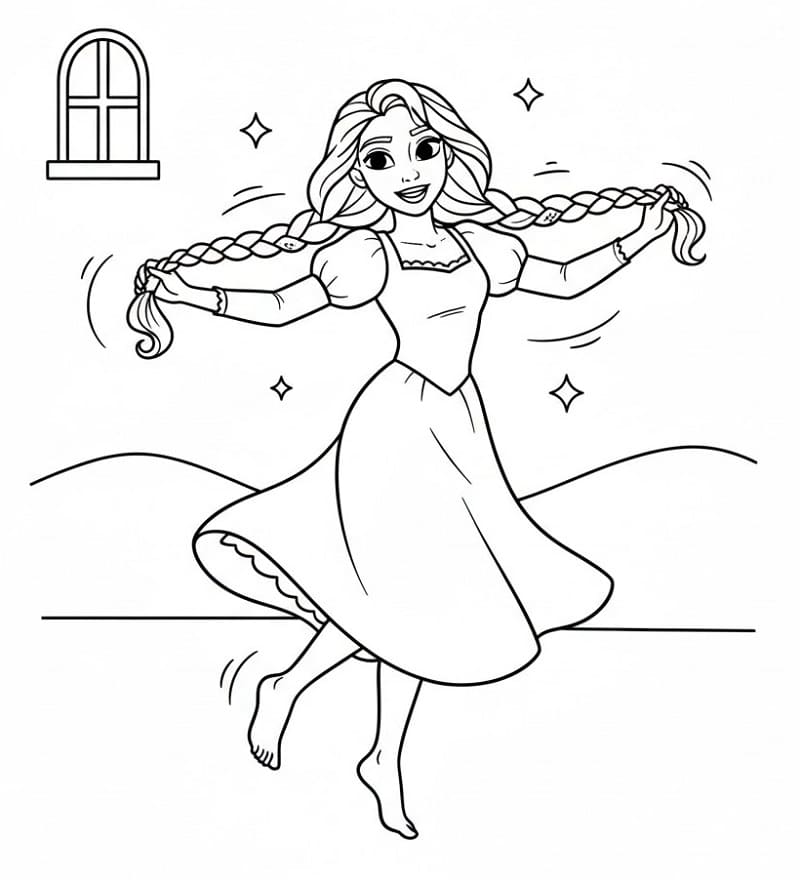 Báječná princezna Locika omalovánka