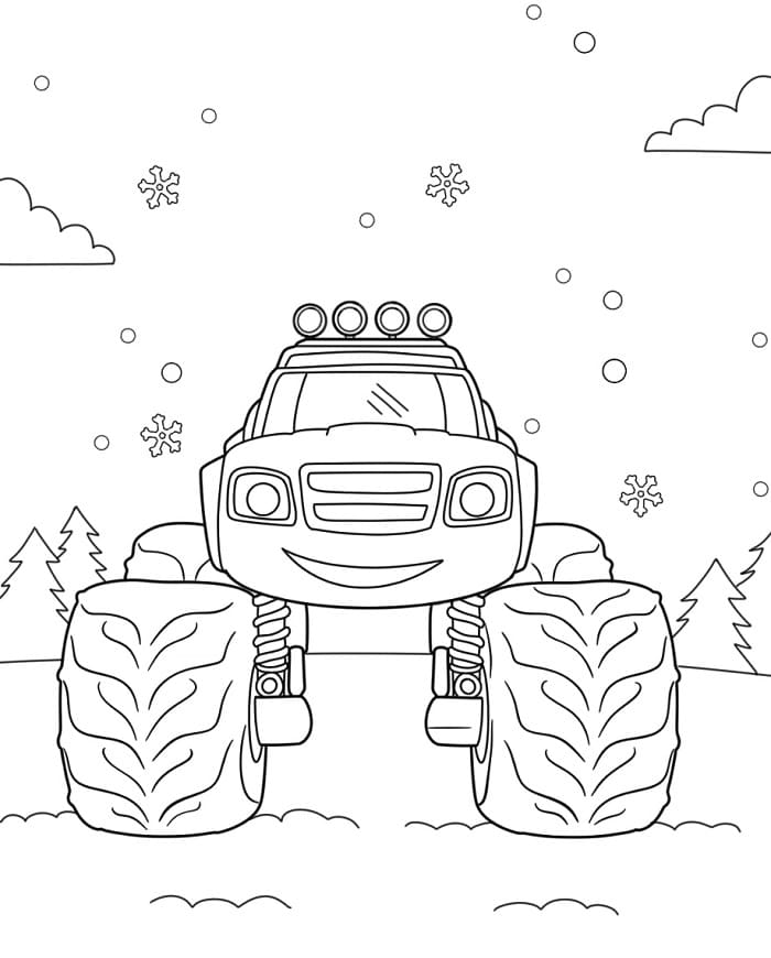 Báječný Plamínek a čtyřkoláci omalovánka