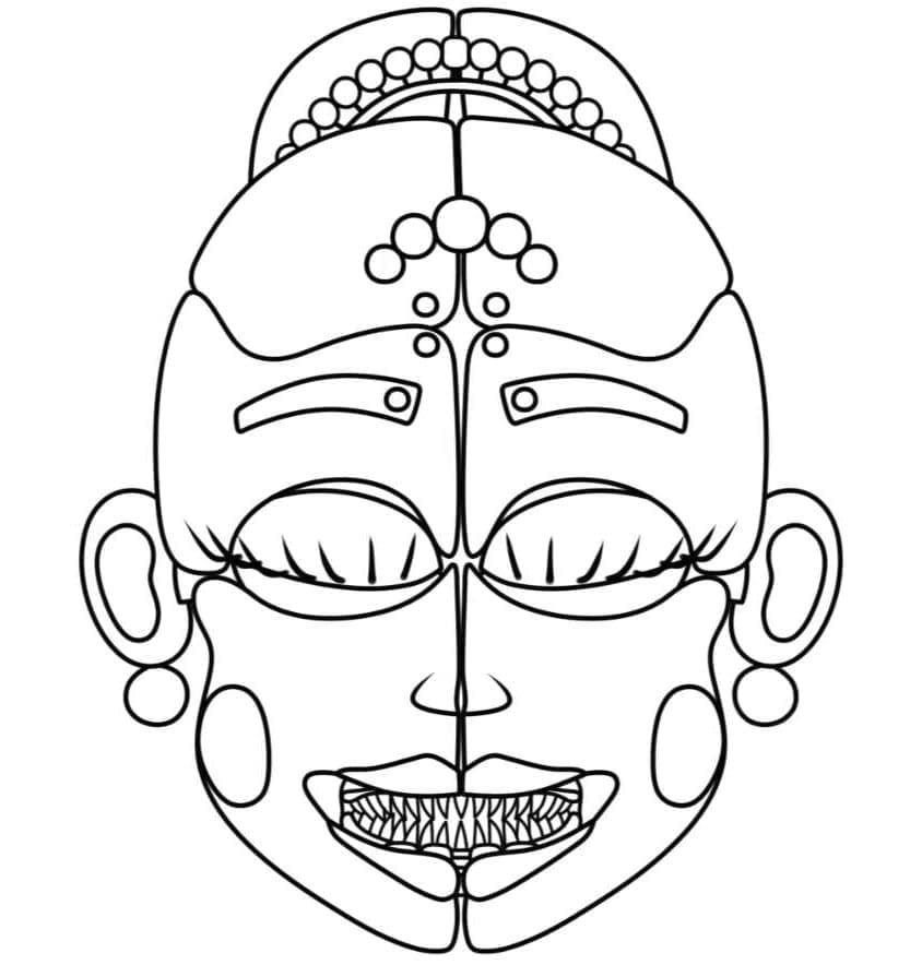 Ballora FNAF omalovánka