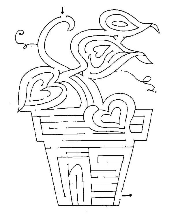 Bludiště (2) omalovánka