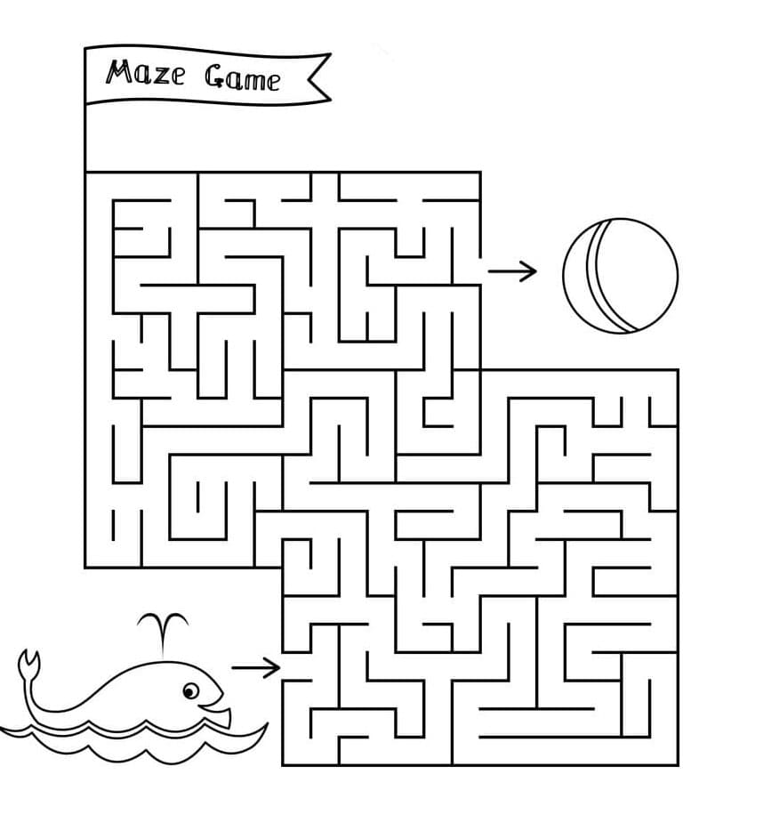 Bludiště (4) omalovánka