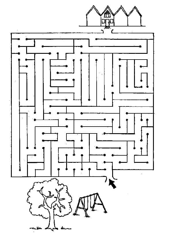 Bludiště (5) omalovánka