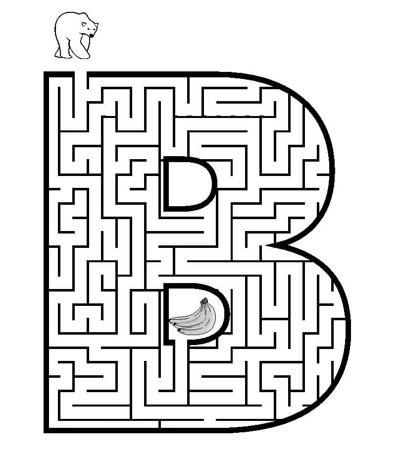 Bludiště zdarma omalovánka