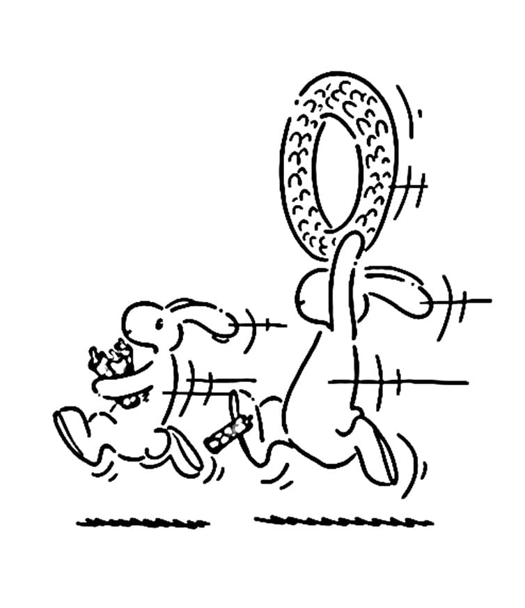 Bob a Bobek jako bezplatná tisknutelná verze omalovánka