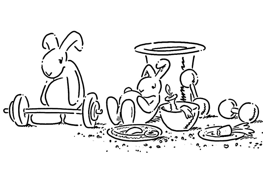 Bob a Bobek připravený k tisku omalovánka