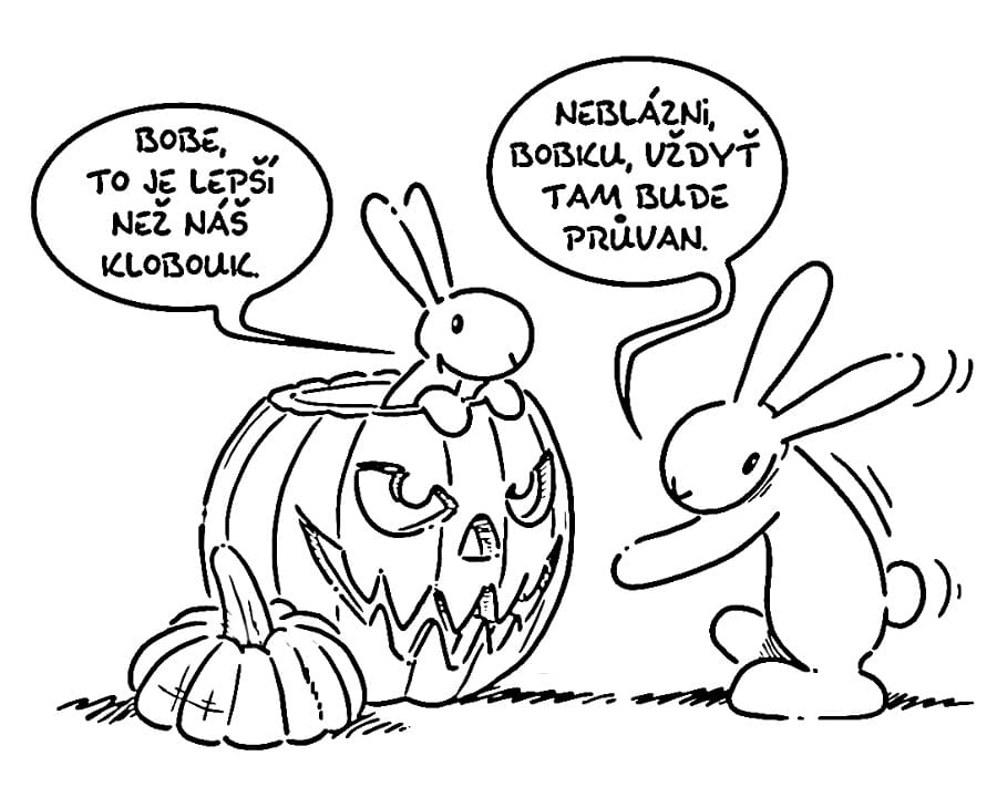 Bob a Bobek pro tisk omalovánka