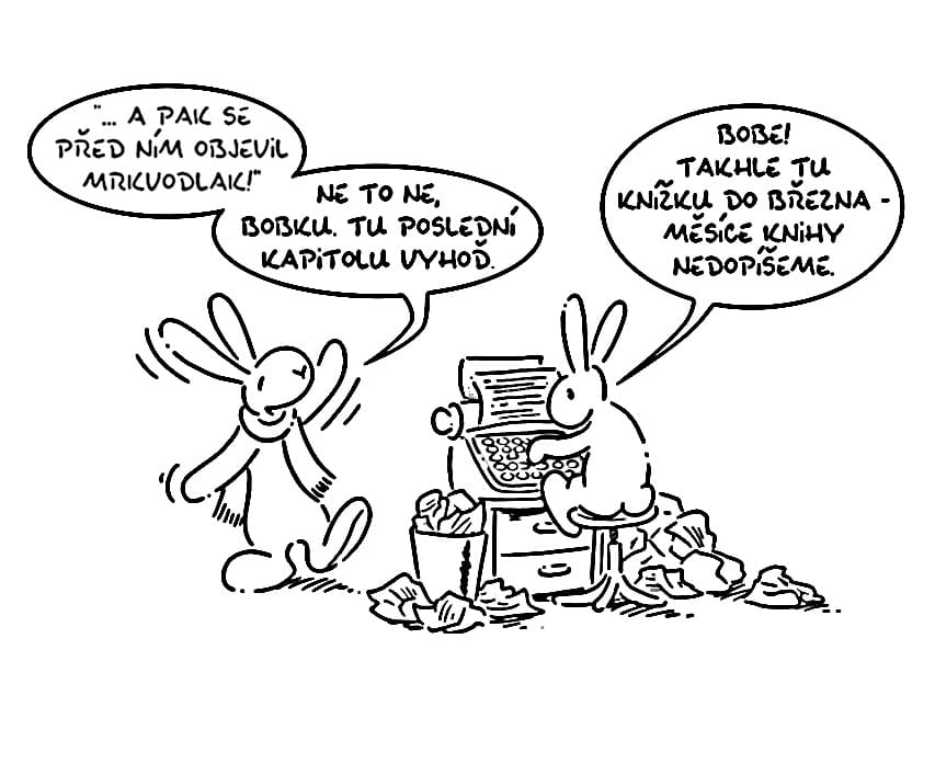 Bob a Bobek v kresleném stylu omalovánka