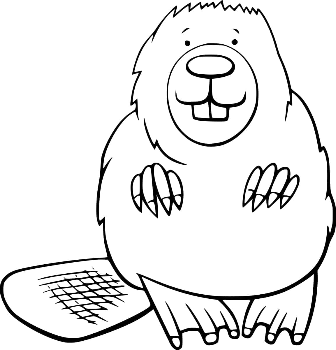 Bobr Zdarma pro Děti omalovánka