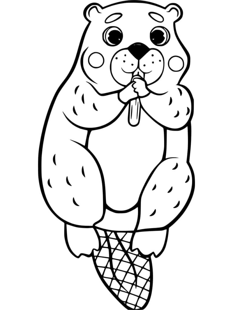 Omalovánka Bobr pro Děti