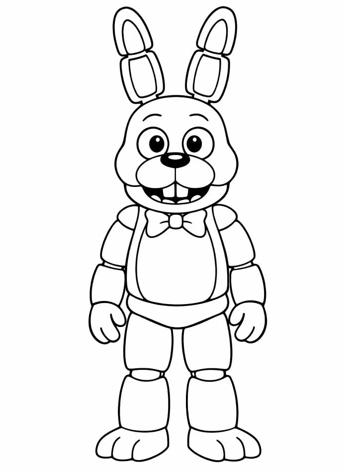 Bonnie FNAF omalovánka