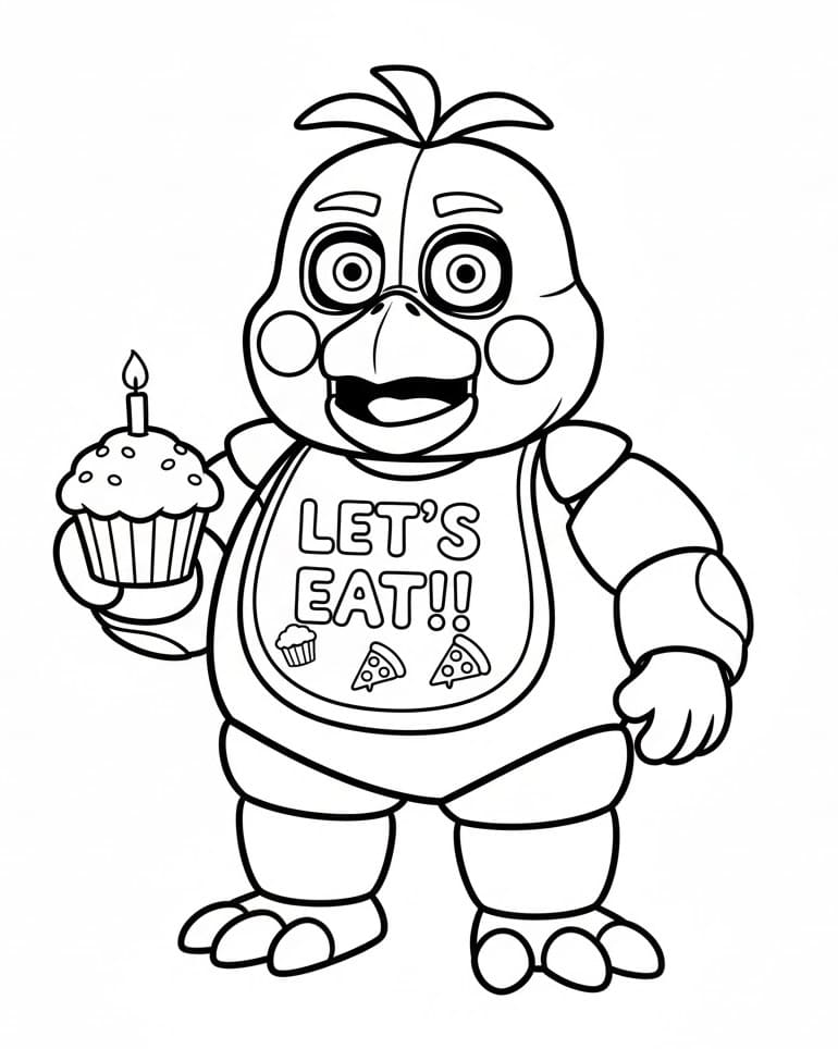 Chica Five Nights At Freddy's omalovánka