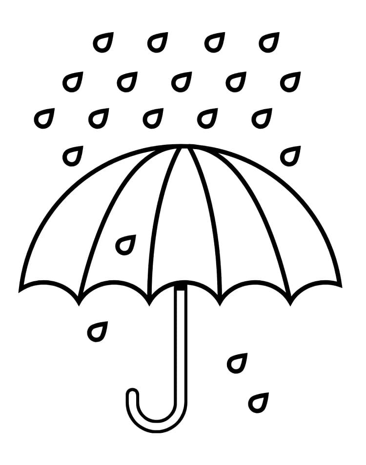 Deštník (10) omalovánka