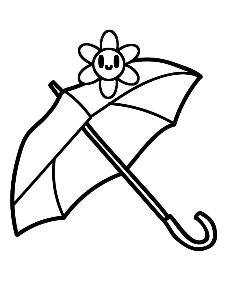 Omalovánka Deštník (3)