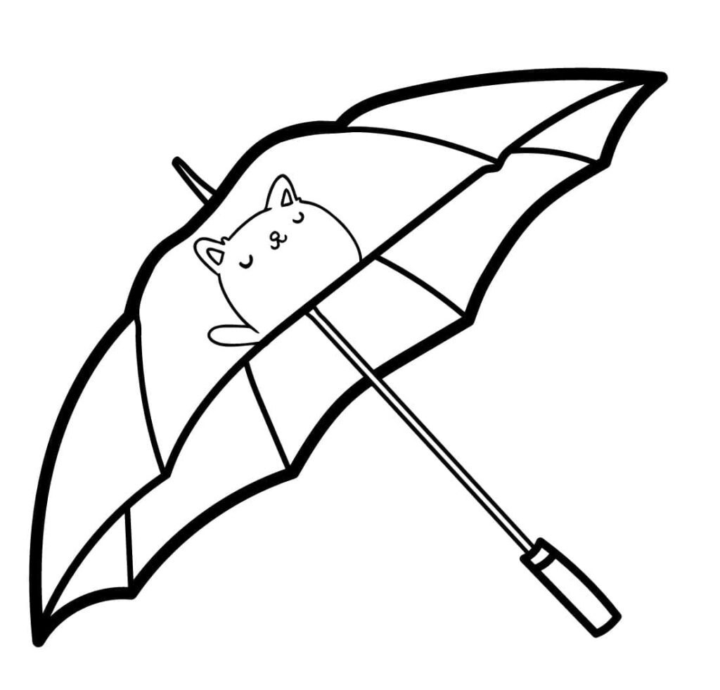 Omalovánka Deštník (4)