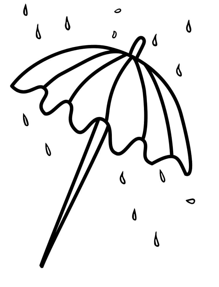 Deštník (6) omalovánka