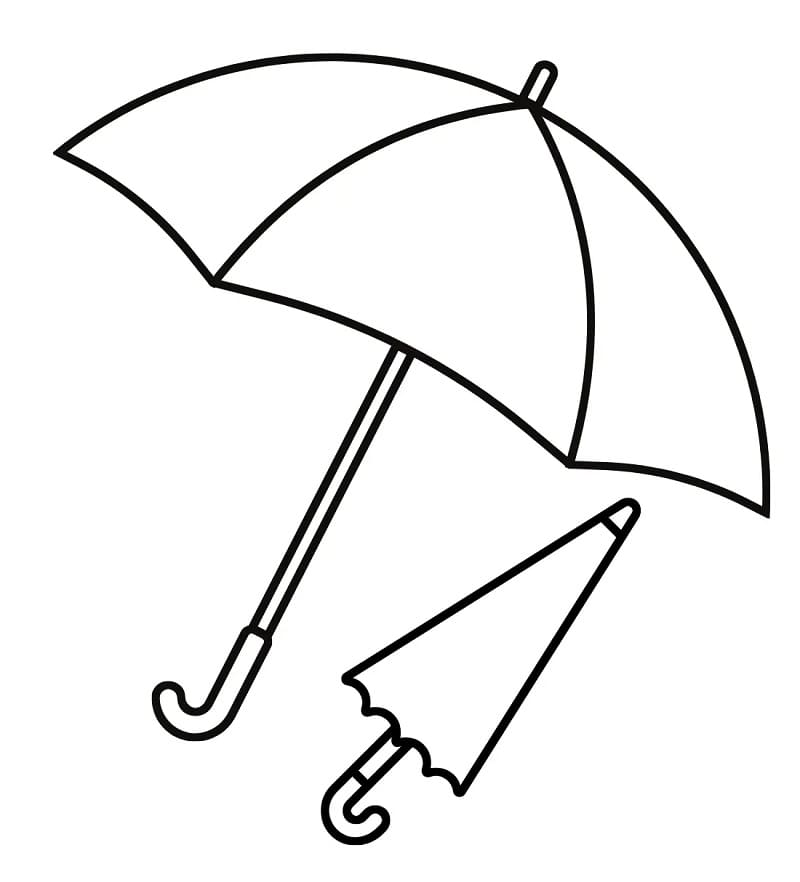Deštník (7) omalovánka