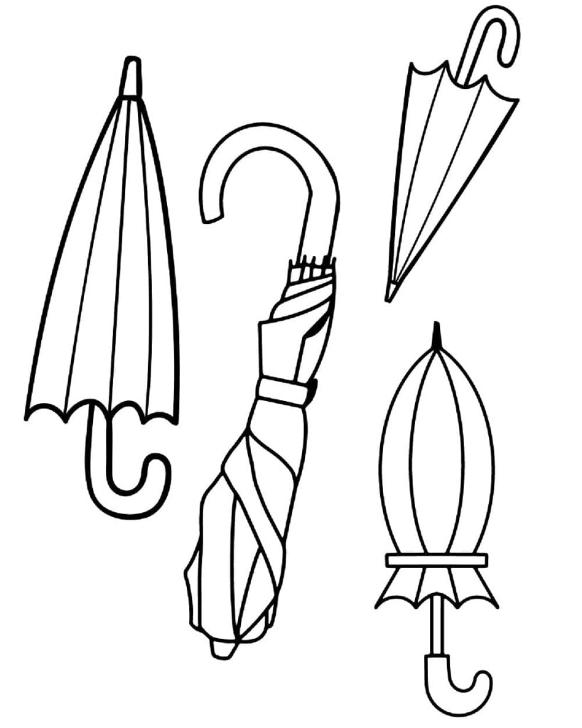 Omalovánka Deštník (8)